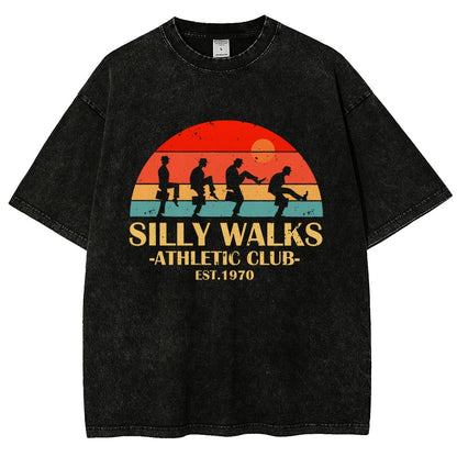 Silly Walks - Athletic Club Vintage Distressed T-shirt