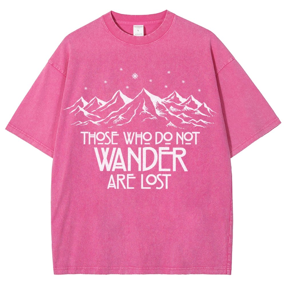 Those Who Do Not Wander Vintage Distressed T-shirt