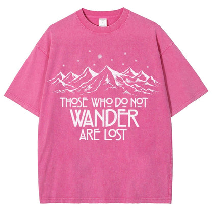 Those Who Do Not Wander Vintage Distressed T-shirt