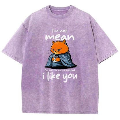 I Am Not Mean Vintage Distressed T-shirt