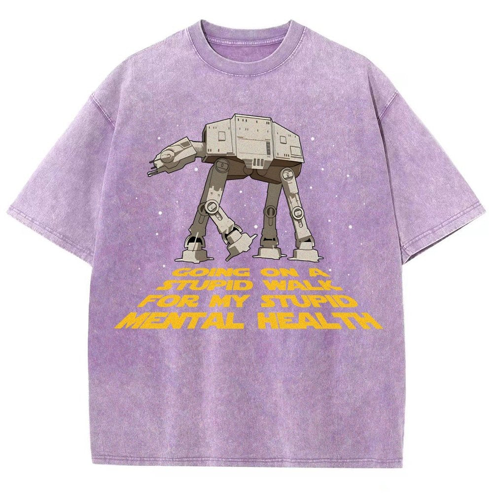 Galactic Wander Vintage Distressed T-shirt