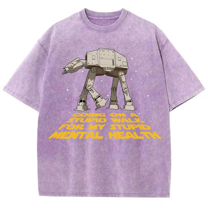 Galactic Wander Vintage Distressed T-shirt