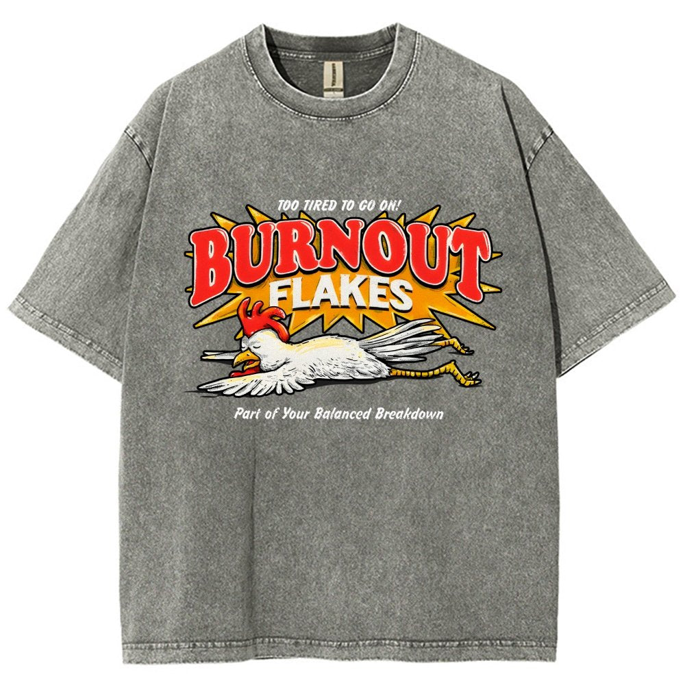 Burnout Flakes Vintage Distressed T-shirt