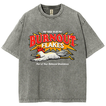Burnout Flakes Vintage Distressed T-shirt