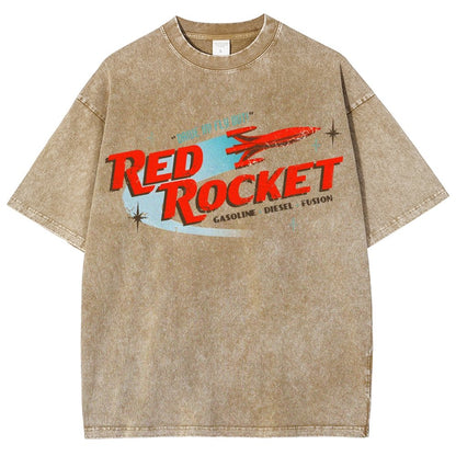 Red Rocket Vintage Distressed T-shirt