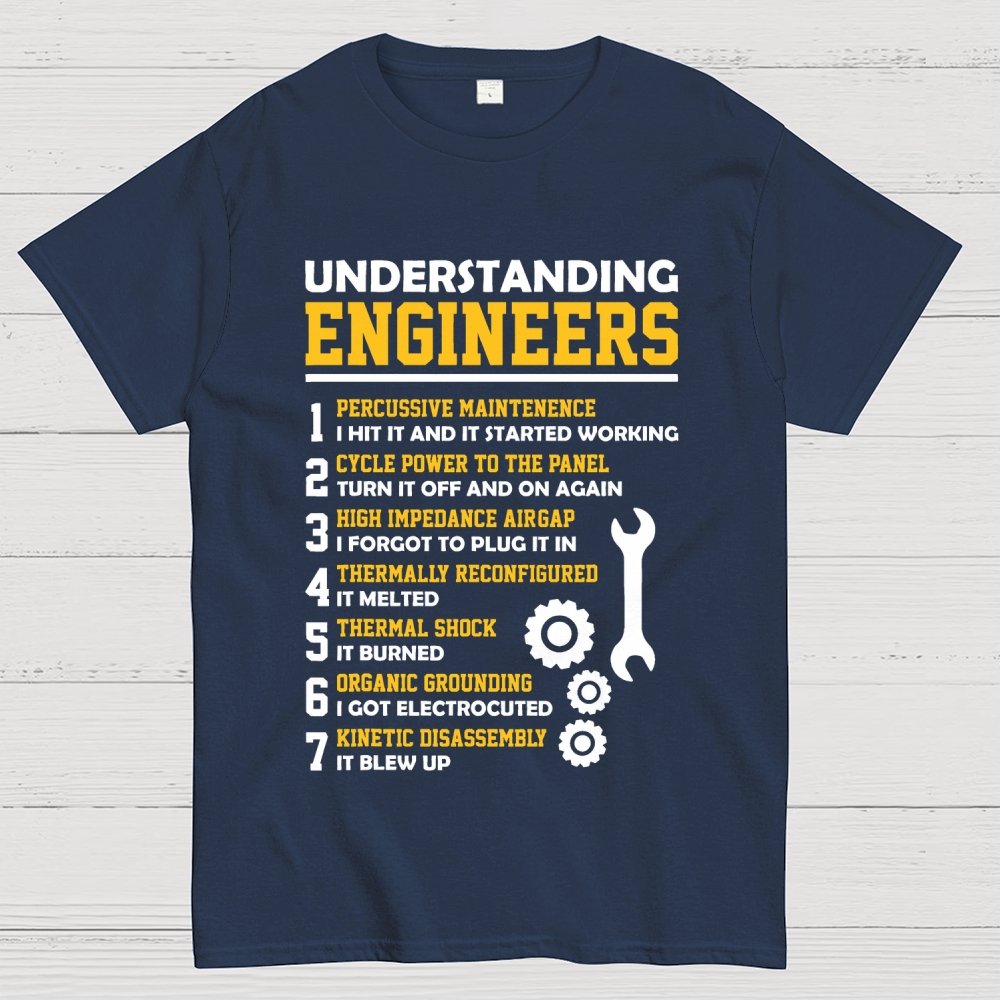 Understanding Engineers Sarcastic Geek T-Shirt