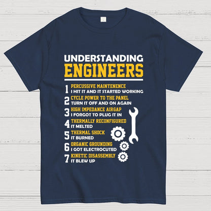 Understanding Engineers Sarcastic Geek T-Shirt