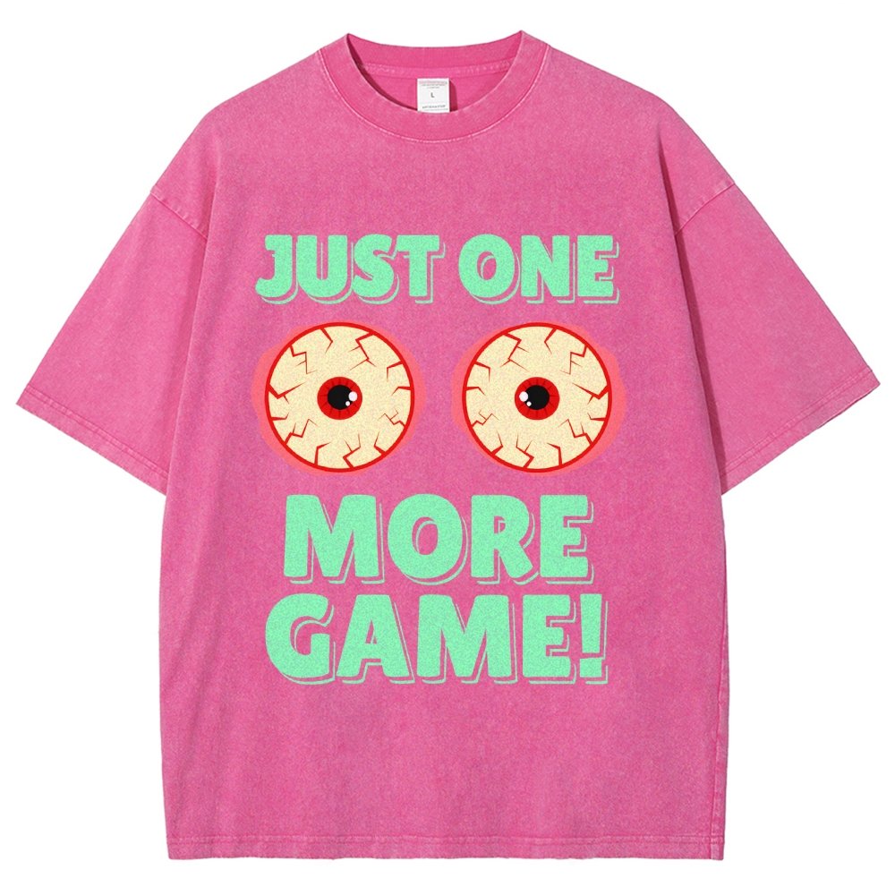 One More Game  Vintage Distressed T-shirt
