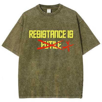Resistance is futile Vintage Distressed T-shirt