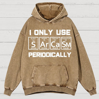 Sarcasm Periodic Table Element Shirt Weird Science Joke Vintage Distressed Hoodie