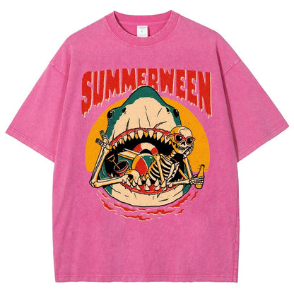 Summerween Vintage Distressed T-shirt