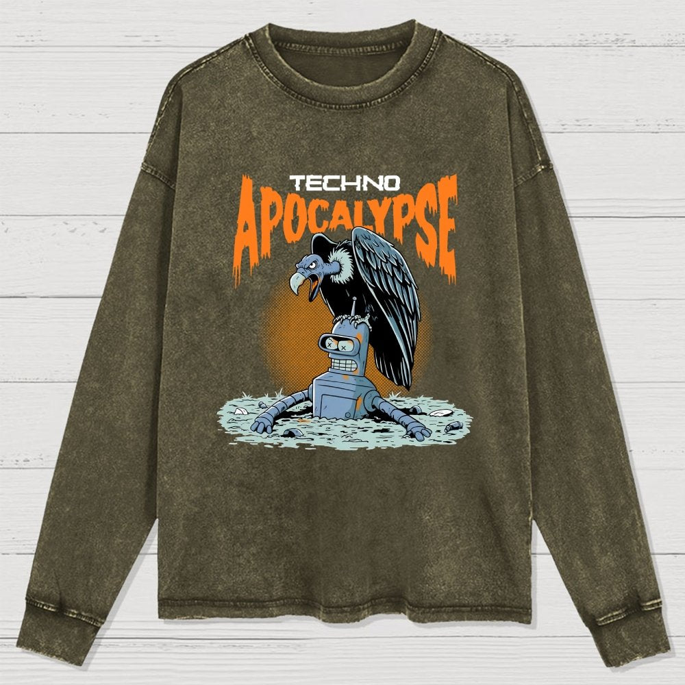 Washed Long Sleeve Tee 2507000354