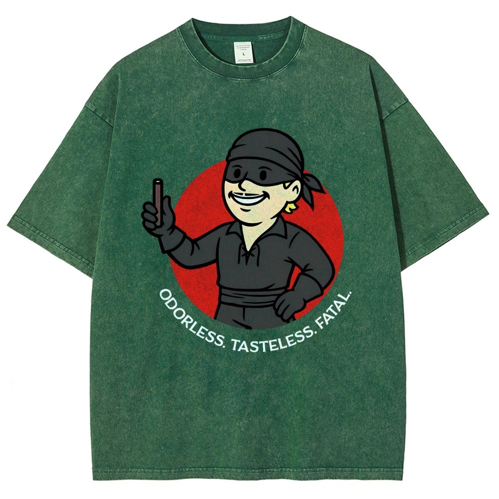 Odorless Tasteless Fatal Vintage Distressed T-shirt
