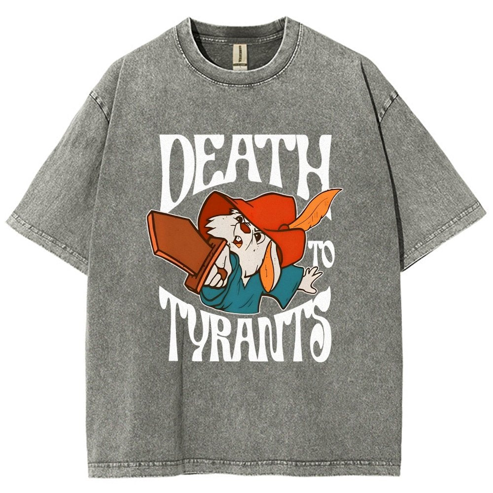 Skippy Rabbit Death To Tyrants Vintage Distressed T-shirt