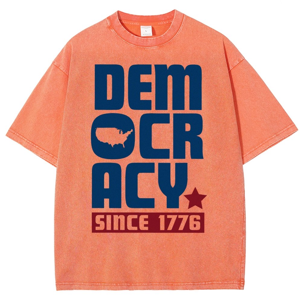 Democracy Since 1776 Vintage Distressed T-shirt