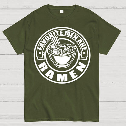 Favorite Men Are Ramen Funny Japanese Noodles Humor Geek T-Shirt