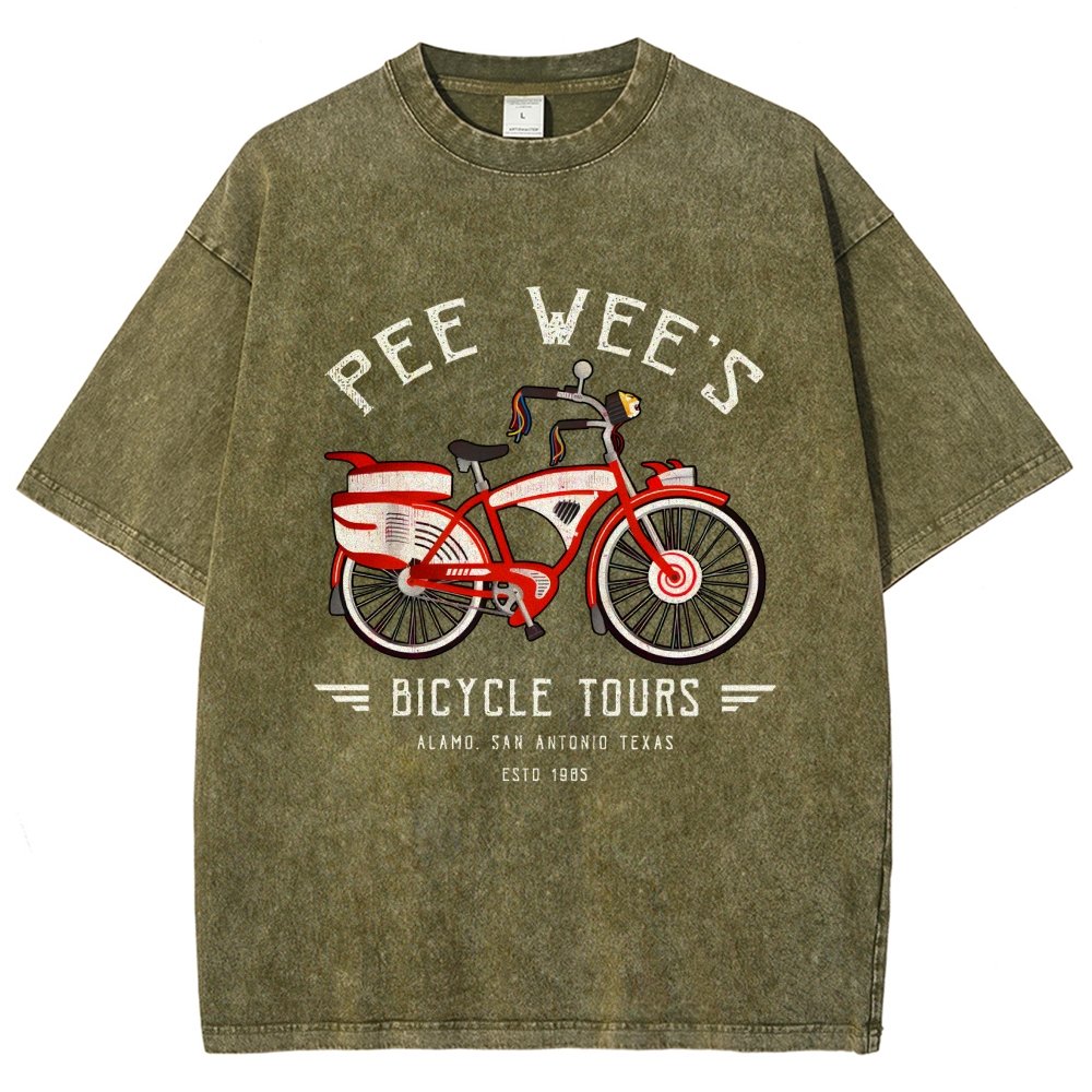 Buddy's Bicycle Tours Vintage Distressed T-shirt