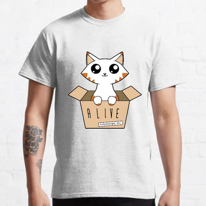 Schrödinger's Cat Glow in the Dark Nerdy T-Shirt