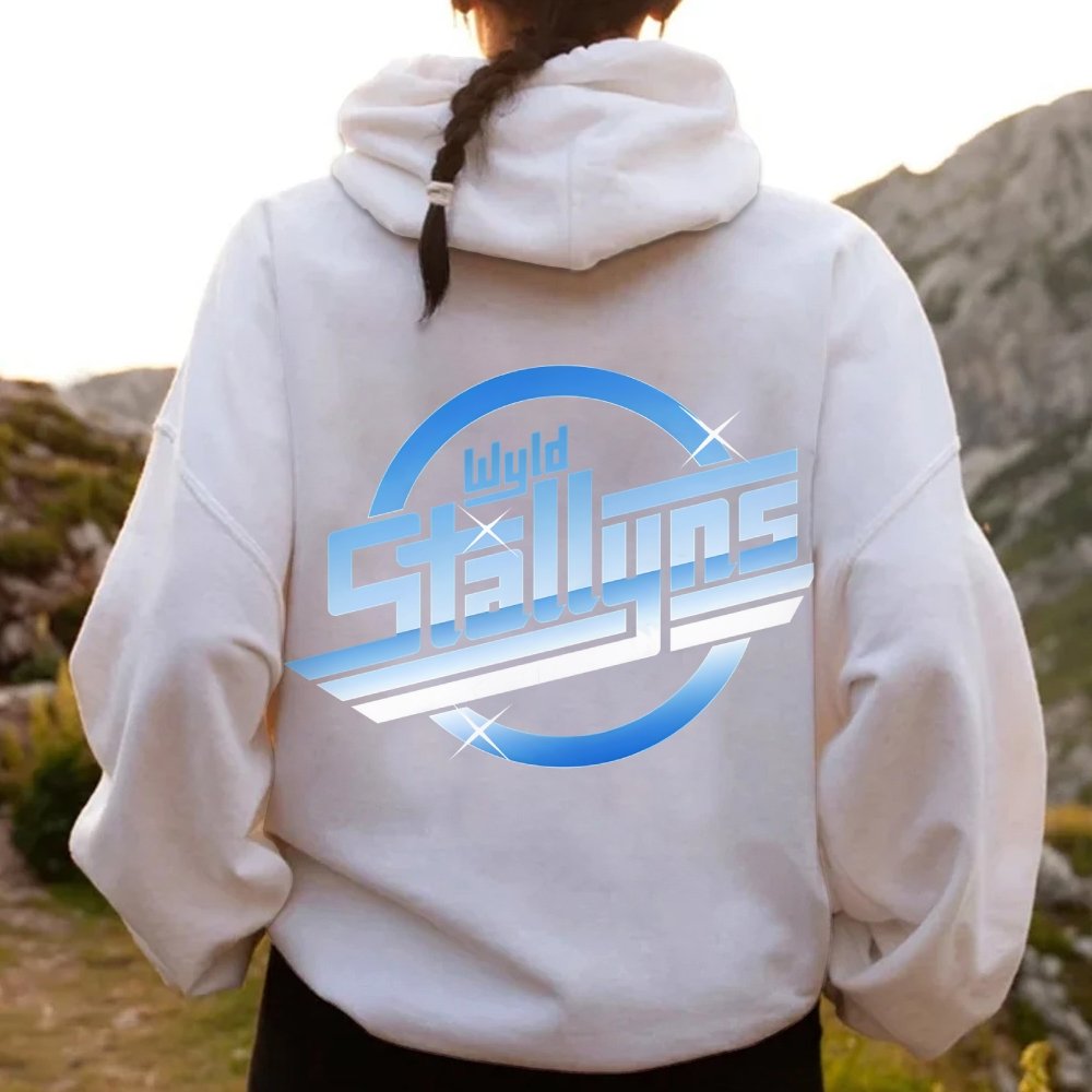 Wyld Stroke Printed Back Unisex Cotton Hoodie