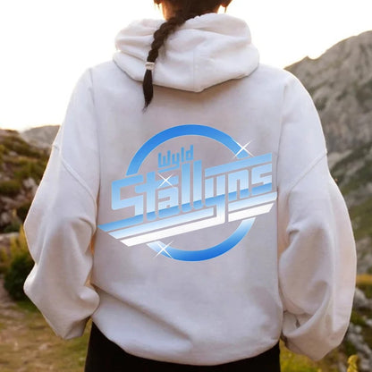 Wyld Stroke Printed Back Unisex Cotton Hoodie