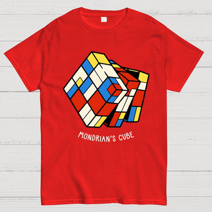The Mondrian Rubik Cube Geek T-Shirt