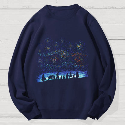 Starry Quest Geek Cotton Sweatshirt