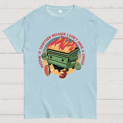 Flaming Dumpster Nerdy T-Shirt