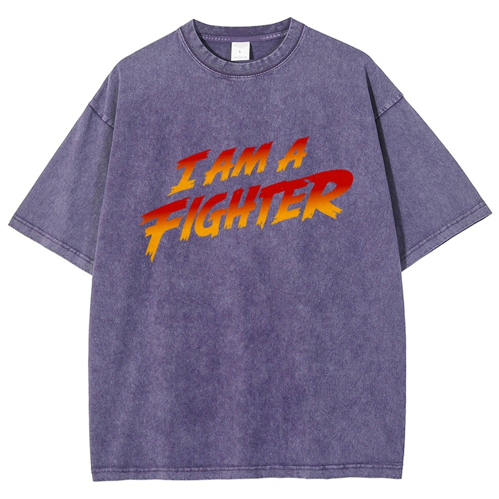I Am A Fighter Vintage Distressed T-shirt