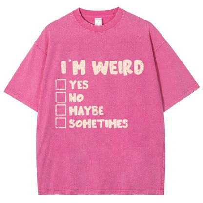 I'm Weird Vintage Distressed T-shirt