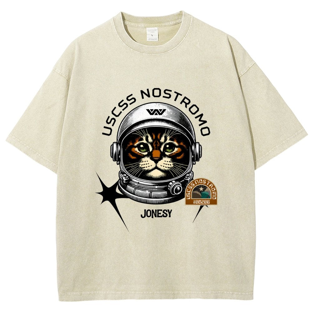 Jonesy The Space Cat Vintage Distressed T-shirt
