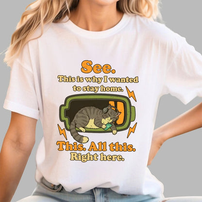 Stay Home Funny Geek T-Shirt