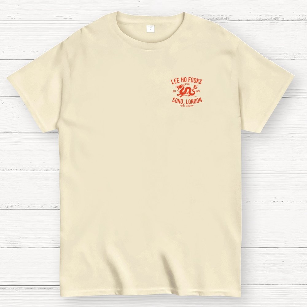 Lee Ho Fooks Vintage Resto Front And Back Printing Geek T-Shirt