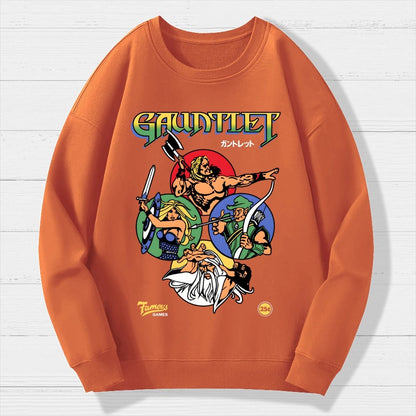Gauntlet Retro Vintage Arcade Gaming Geek Cotton Sweatshirt