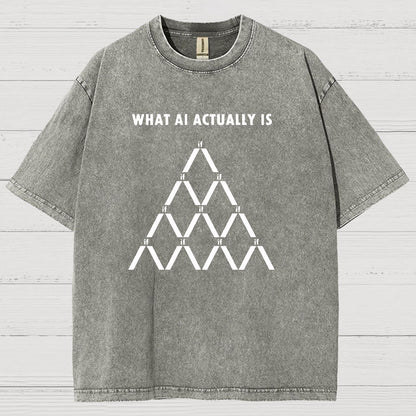 Artificial Intelligence Machine Learning Geek Vintage Distressed T-shirt