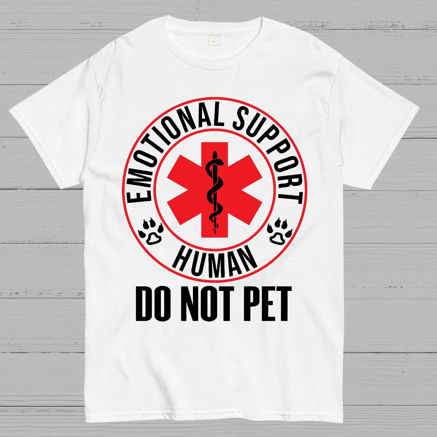 Emotional Support Human Do Not Pet Geek T-Shirt