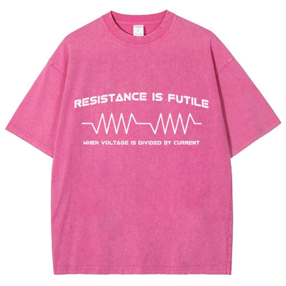 Resistance is Futile When Voltage is Divided By Current Vintage Distressed T-shirt