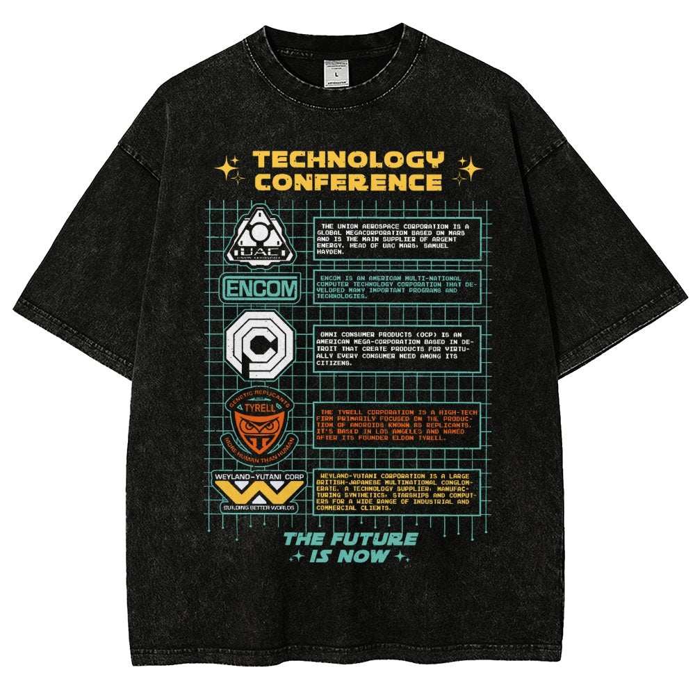 Technology Conference Vintage Distressed T-shirt
