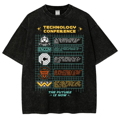 Technology Conference Vintage Distressed T-shirt
