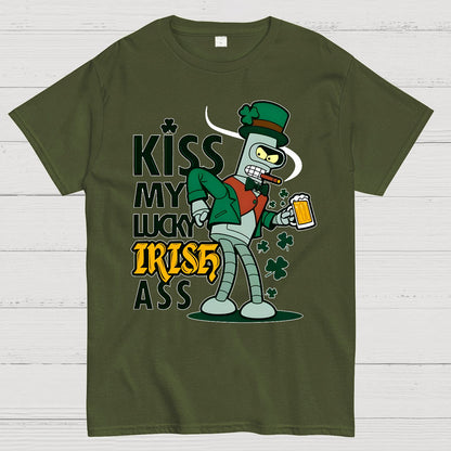 Kiss my Lucky Irish-St. Patrick's Day Geek T-Shirt