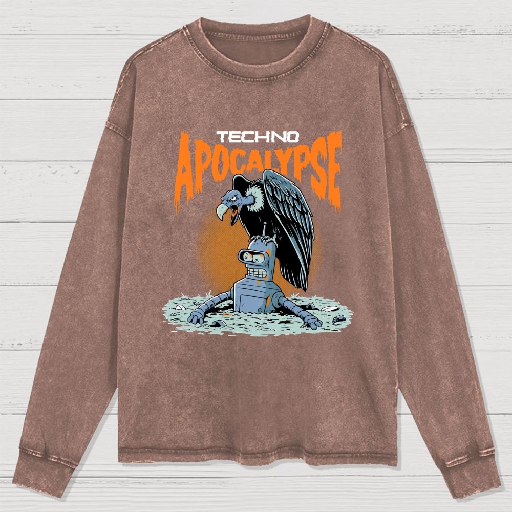 Washed Long Sleeve Tee 2507000354