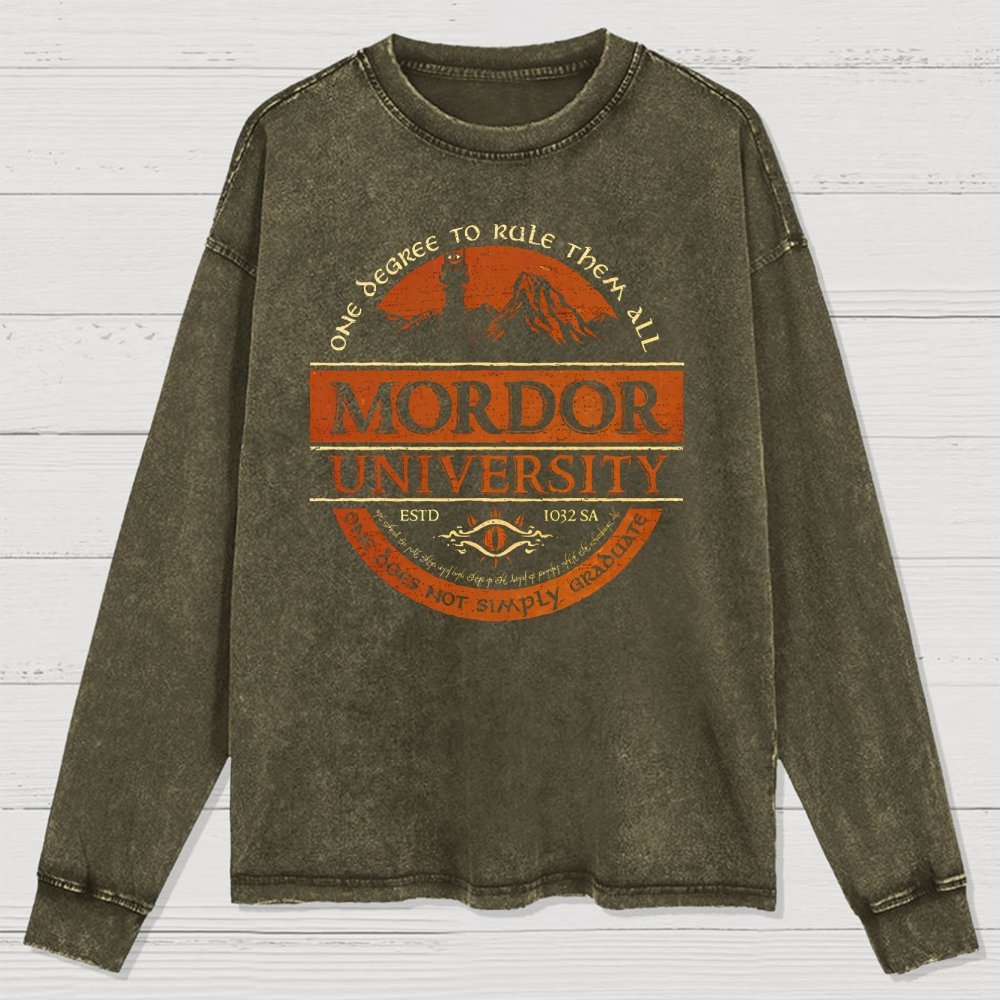 Graduation Is Not An Easy Thing Washed Long Sleeve Tee