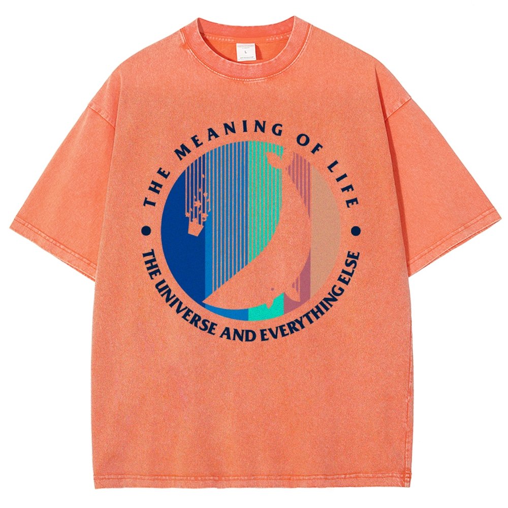 The Meaning Of Life - The Universe And Everything Else Vintage Distressed T-shirt