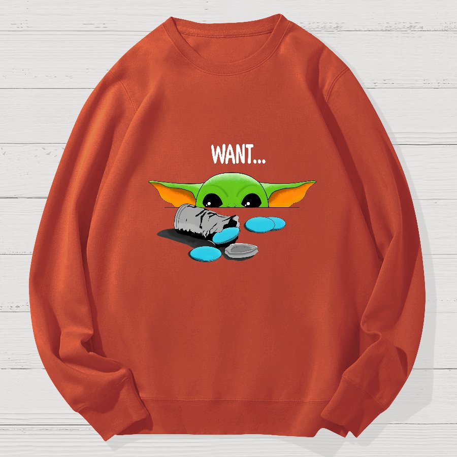 Children Want ! Funny Geek Cotton Sweatshirt