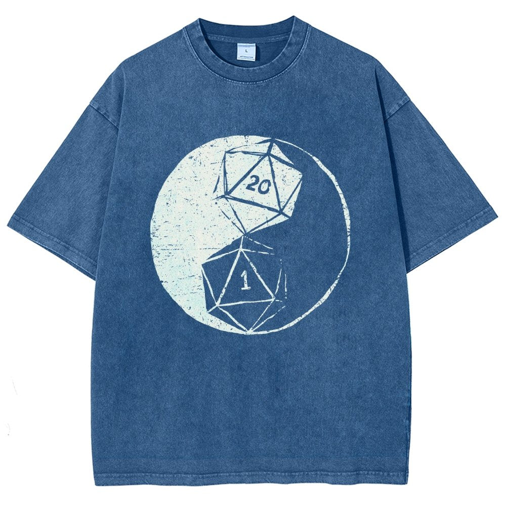 RPG Duality Balancing Vintage Distressed T-shirt