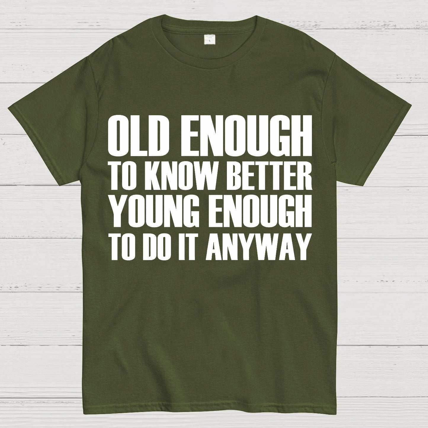 Old Enough To Know Better Young Enough To Do It Anyway Geek T-Shirt