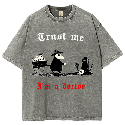 Trust Me I'm A Doctor Vintage Distressed T-shirt
