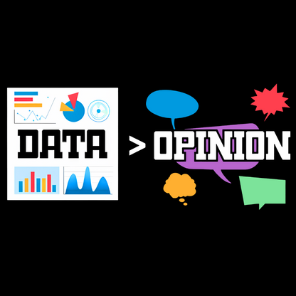 Data is more important than opinions. Analysts and data science Geek T-Shirt