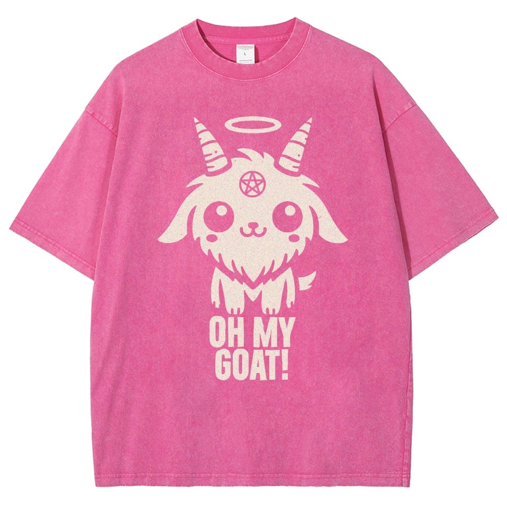 Oh my goat Vintage Distressed T-shirt