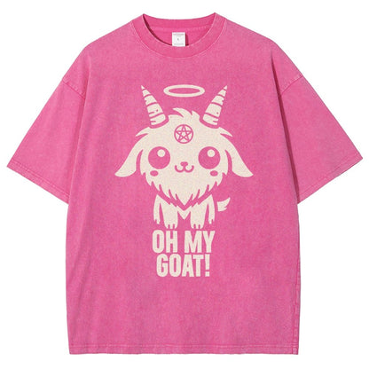 Oh my goat Vintage Distressed T-shirt