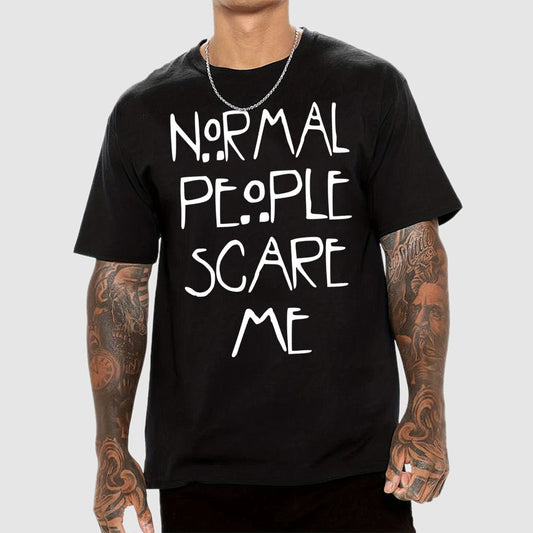 Normal People Scare Me Geek T-Shirt